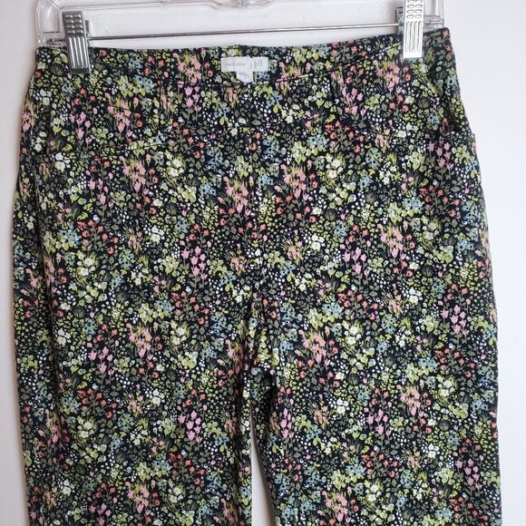 J. Jill 2 Live In Chino Ankle Pants Ditzy floral Tapered‎ leg stretch - Picture 10 of 12